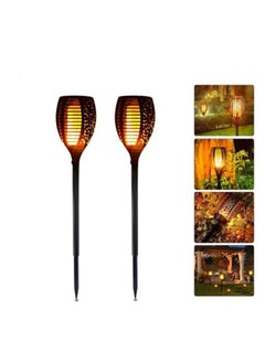 Y&D 2-Piece LED Solar Post Light Set Black 13x14cm  - Image 3
