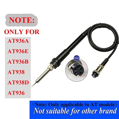 Baitaihem Replacement Solder Handle Soldering Station Iron Pencil 60W Works with AT936,AT936A,AT936E,AT936B,AT938,AT938D - Image 3