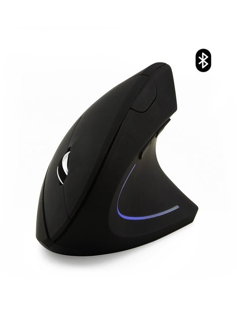 Ergonomic Wireless Mouse Rechargeable, 2.4G USB Optical Vertical Mouse with 3 Adjustable DPI 800/1200/1600 Levels  for Computer, Laptop, PC, MacBook (Black)
