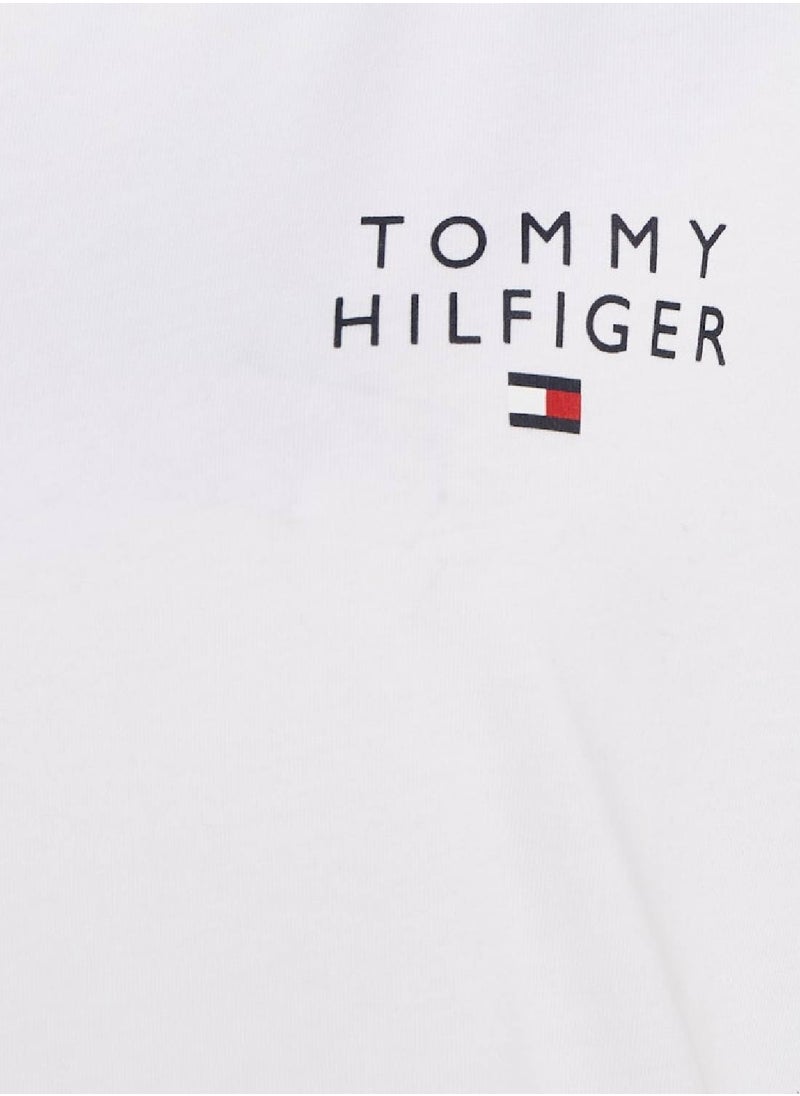 TOMMY HILFIGER - Women's Original Logo Lounge T-Shirt, White - Image 1