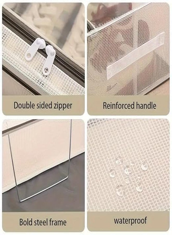 Mizzo shoe Storage Box Under Bed Shoe Storage Organiser Space Saving Folding Under Bed Shoe Box With Transparent Lid Fits - Underbed Storage Solution (1) - Image 4