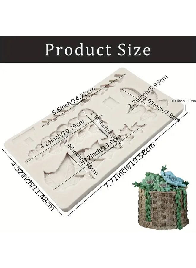 1Pc Leaf Fondant Mold With Intricate Trailing Ivy Eucalyptus Leaves Reusable Silicone Cake Decorating Tool For Chocolate Candy Mousse Cookies Marzipan Clay Resin Crafts Easy Release Precise Design Durable Baking Mold Nonstick Surface Pastry Chefs Home Bakers - Image 2