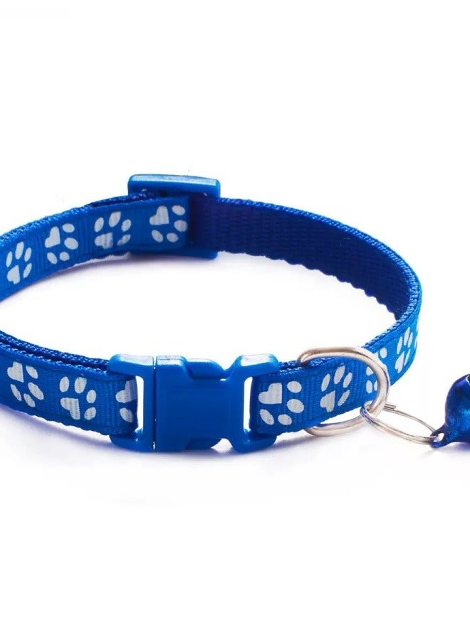 Generic Pet Collar Paw Adjustable Safety Buckle Cat Dog Puppy Kitten Necklace with Bell