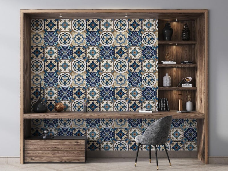 Jig-Tik 60cm x 200cm Kitchen Wallpaper | Oil-Proof & Waterproof Self-Adhesive Wall Sticker | Heat-Resistant Aluminium Backsplash Roll | Anti-Mold Kitchen Wall Covering (Pack of 2) - Image 2