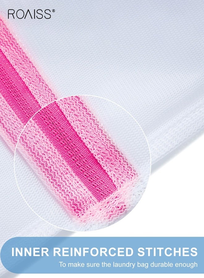 roaiss 5Pcs Laundry Bag Set, Thickened Fine Mesh Colour-Protecting Anti-Snag Laundry Net Bag Multi-purpose Large, Medium and Small-sized Colorful Sorting Storage Bag, Zipper for for Easy Access - Image 2