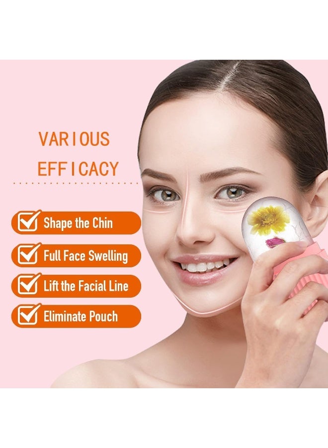 ECVV Ice Face Roller Massager, Ice Cube Roller for Face, Eyes and Neck Naturally Conditioning and Skin Care, De-Puff Eye Bags, Reduce Migraine Pain, Reusable Massage Silicone Ice Mold - Image 5