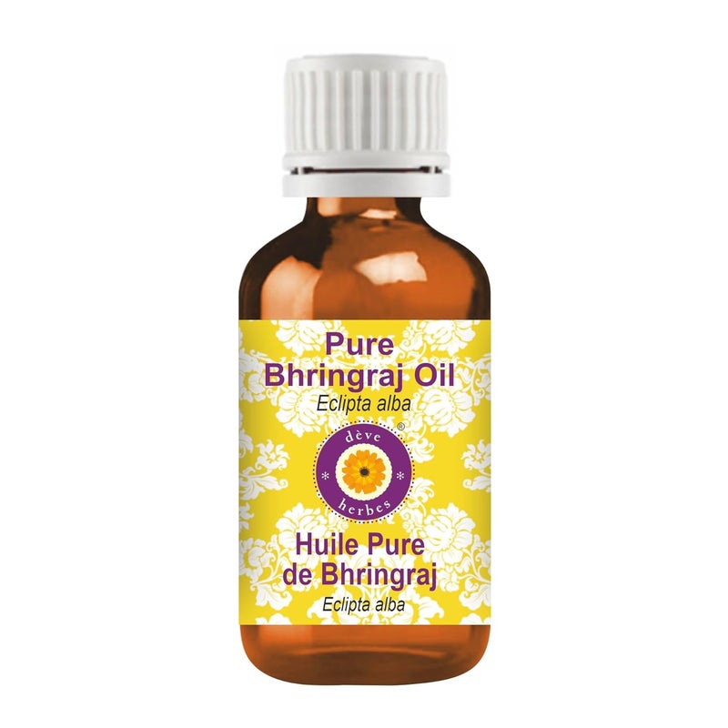 Deve Herbes Deve Herbes Bhringraj Oil Eclipta alba  Infused  Pure  NonSticky  Lightweight  For Scalp Application  Traditional Ayurvedic  Men  Women  50ml  - Image 1