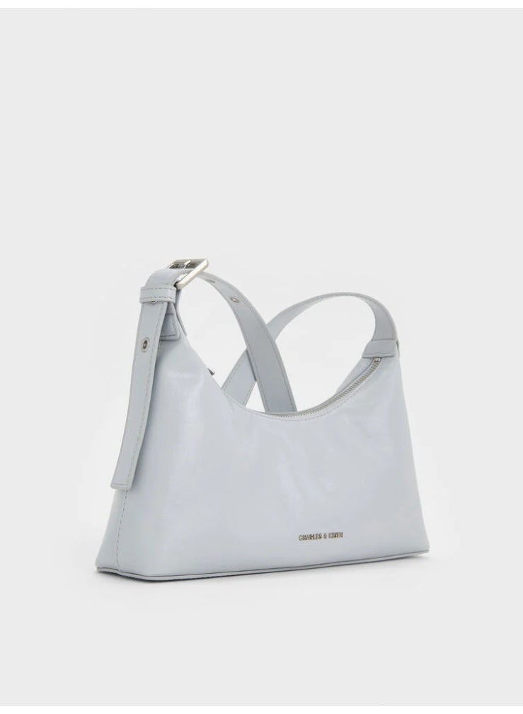 Charles & Keith Atwood Chain Crinkle Hobo Bag - Image 2