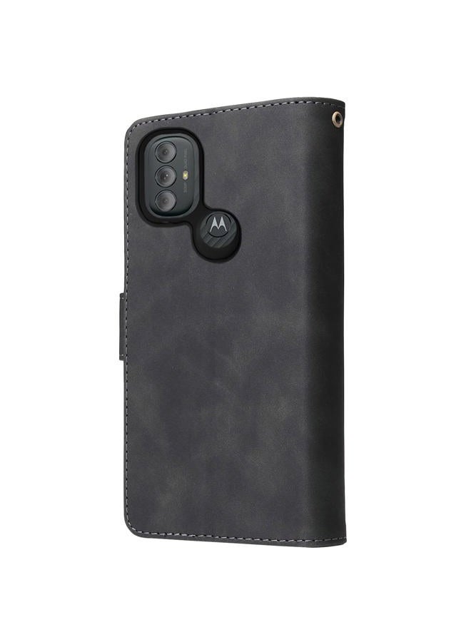 Asuwish Compatible with Motorola Moto G Power 2022 5G/MotoG Pure 2021 Wallet Case Tempered Glass Screen Protector Flip Cover Card Holder Cell Phone Cases for MotoGPure GPure XT2165DL XT2163DL Black - Image 5