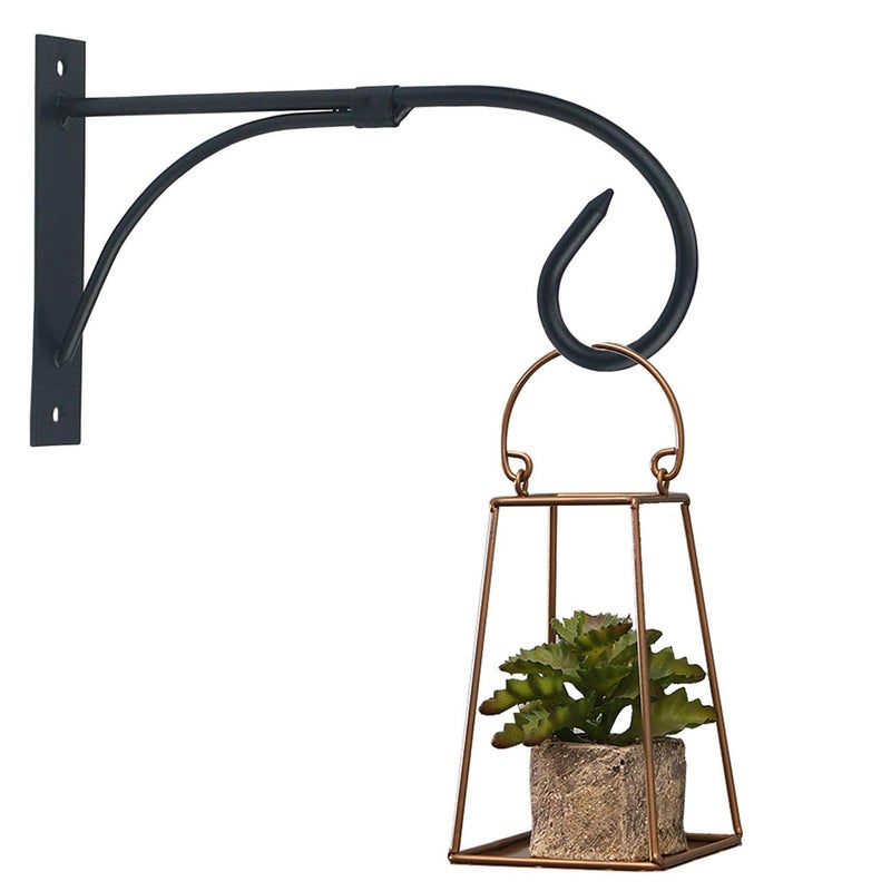 Tinsow Plant Bracket Iron Wall Hooks Straight Downcurled Hanging for Wind Chimes, Flower Baskets, Decorative Plants, Lantern, Wind Spinners, Bird Feeders, Indoor or Outdoor Decoration - Image 5