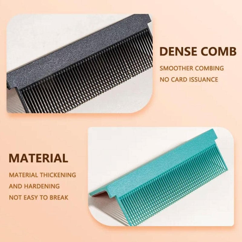 woobles Barber Straightening Comb Attachment for Hair,DIY Combs Accessories Fit Hair Straightening Flat Iron Professional or Home Use Compact Hair Styling Tool Convenient Washable V Type 1pcs Purple - Image 5