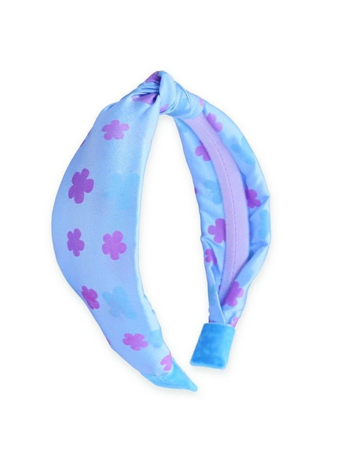 FROG SAC Rog Sac Color Changing Blue Knot Headband For Girls Butterfly Headbands For Kids Cute Satin Knotted Flower Hair Bands Little Girl Daisy Head Band Hair Accessories - Image 1
