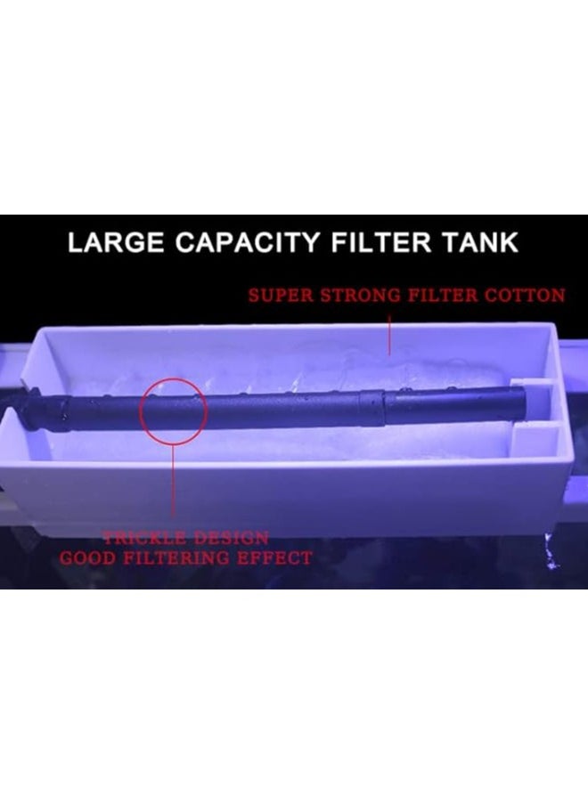 Generic - Aquarium Fish Tank 24L, LED Light and Top Filter Silent Pump Complete Set For Shrimp, Small Fishes - Image 1
