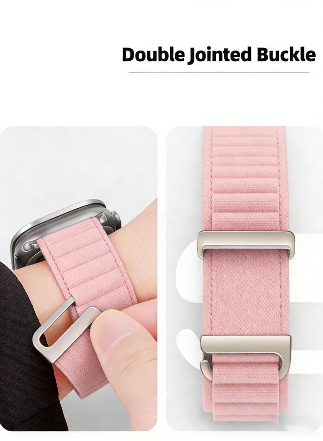سوار Alpine Loop متوافق مع ساعة Apple Watch Ultra 2، مقاسات 49 مم، 46 مم، 45 مم، 44 مم، 42 مم. سوار Alpine المصنوع من النايلون متوافق مع ساعات iWatch Ultra/SE 3/SE 2 من السلسلة 10، 9، 8، 7، 6، 5، 4، 3، 2، 1 - Image 4