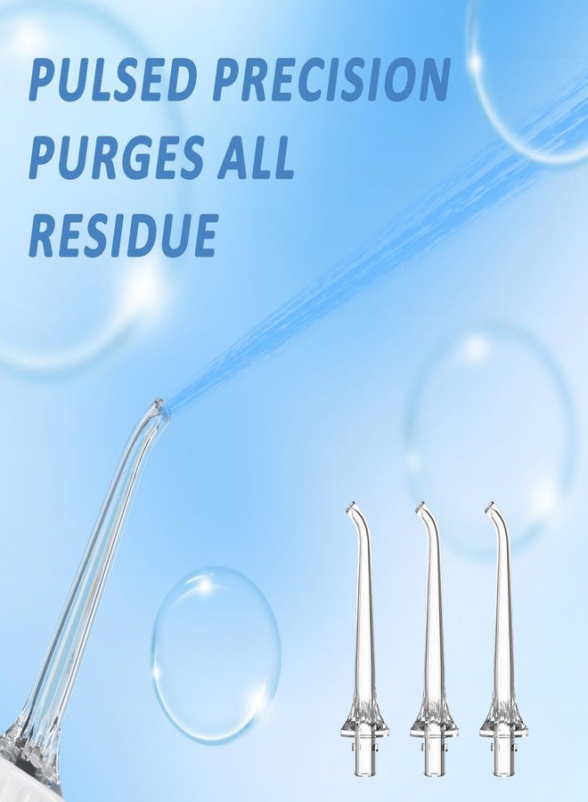 Marchpower Water Flosser Tips Replacement Nozzles, Compatible with Marchpower Mini Water Flosser, 360° Rotation Oral Irrigator Jet Tips 3 Pack for Plaque Removal - Image 4