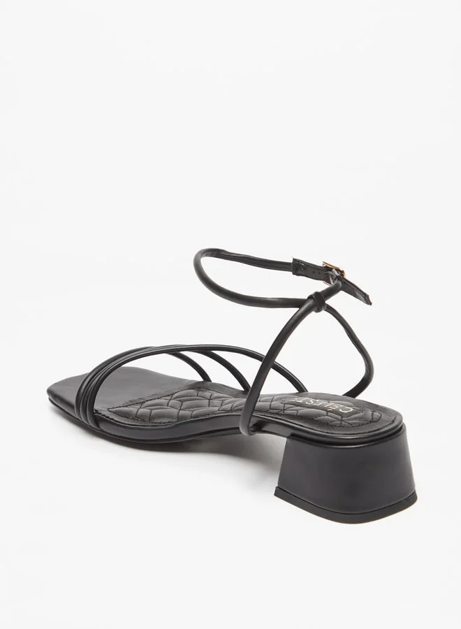 Celeste Women Ankle Strap Sandals with Block Heels