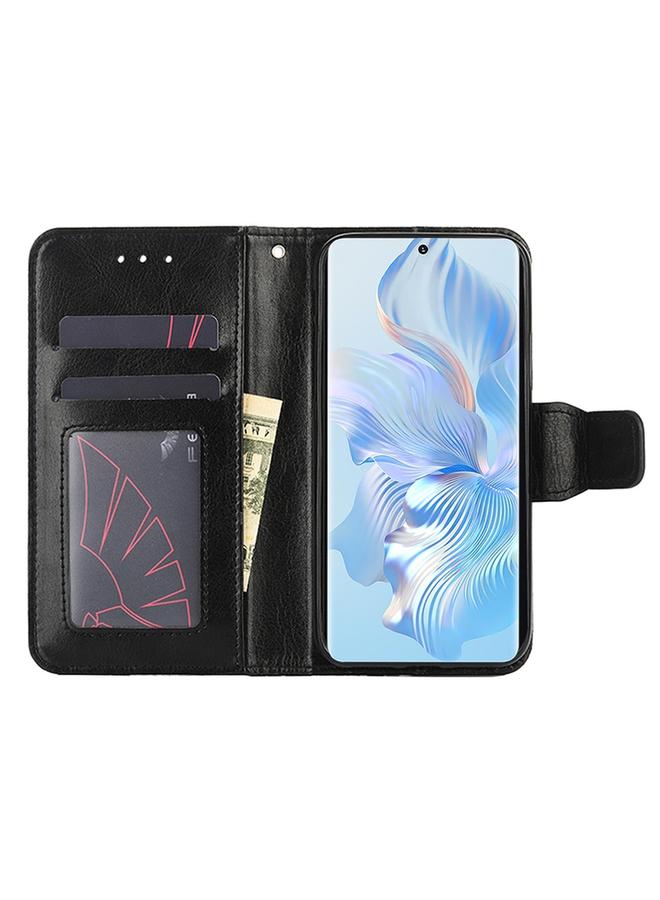 اس-توب جراب هاتف Realme 10 4G مصنوع من الجلد بنسيج كريستالي - Image 3