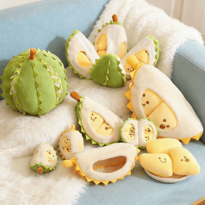 Durian Plush Pillow Toy Detachable Keychain - Image 1