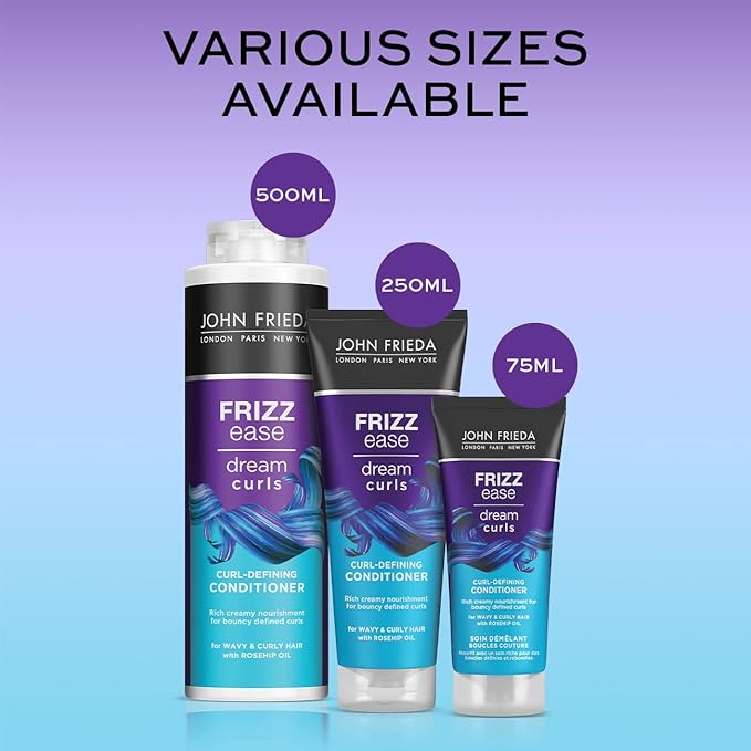 John Frieda Frizz Ease Dream Curls Curl Defining Conditioner 500ml AntiFrizz Conditioner for Curly Wavy Hair Conditioner for Natural Curls - Image 4