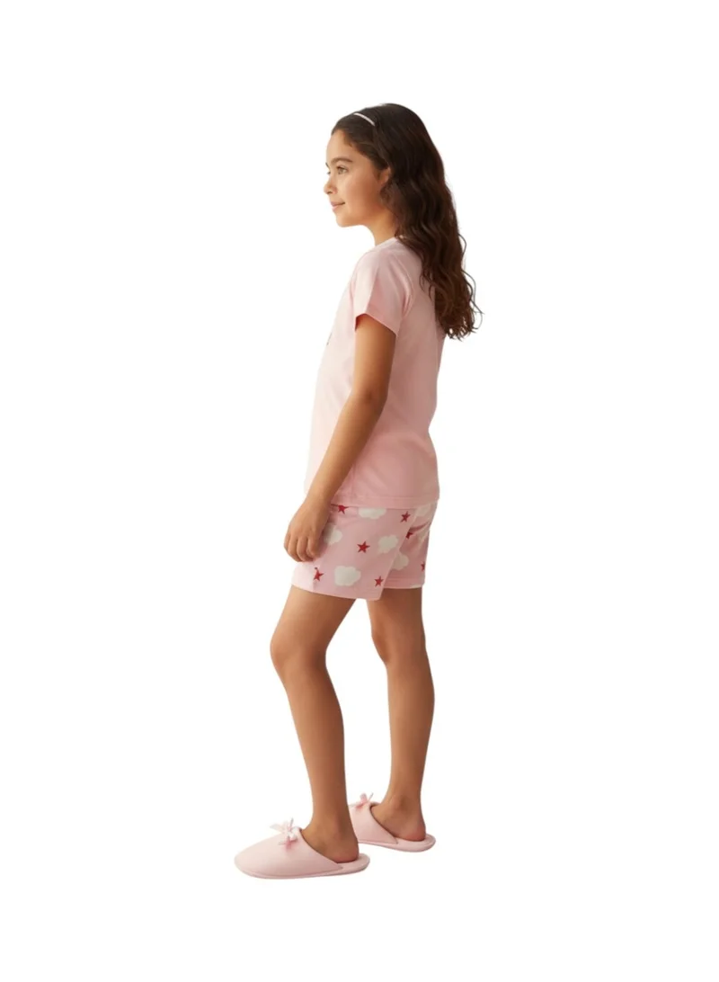 Bidani Girls' Unicorn Pink Pajama Set