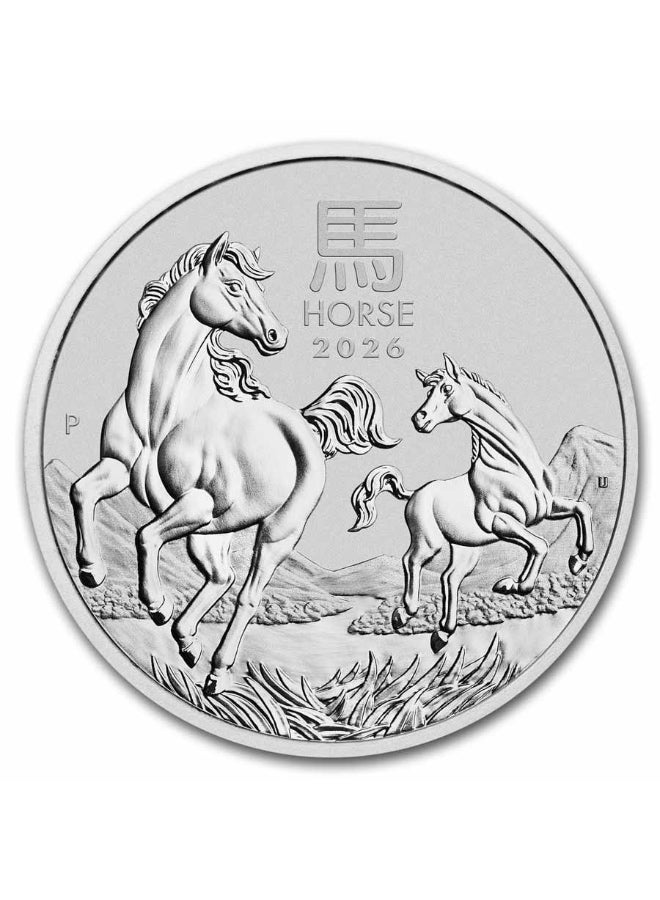 ABConcept Australia Lunar Horse Silver 1 kilo Coin - Image 1