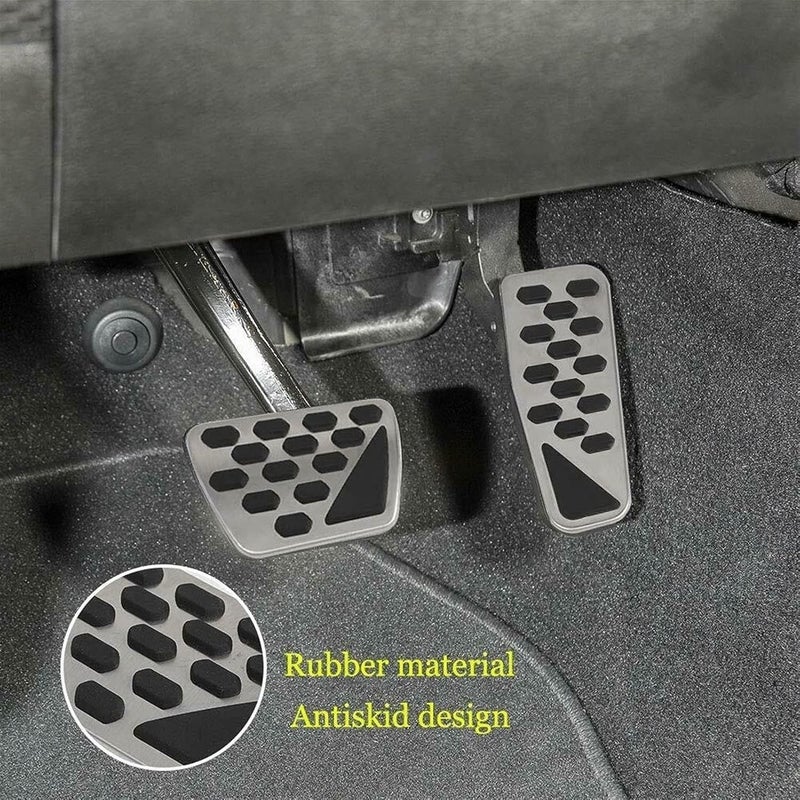 QASULER Brake Pedal Cover Kit for Wrangler JK 2018-2022 - Image 5