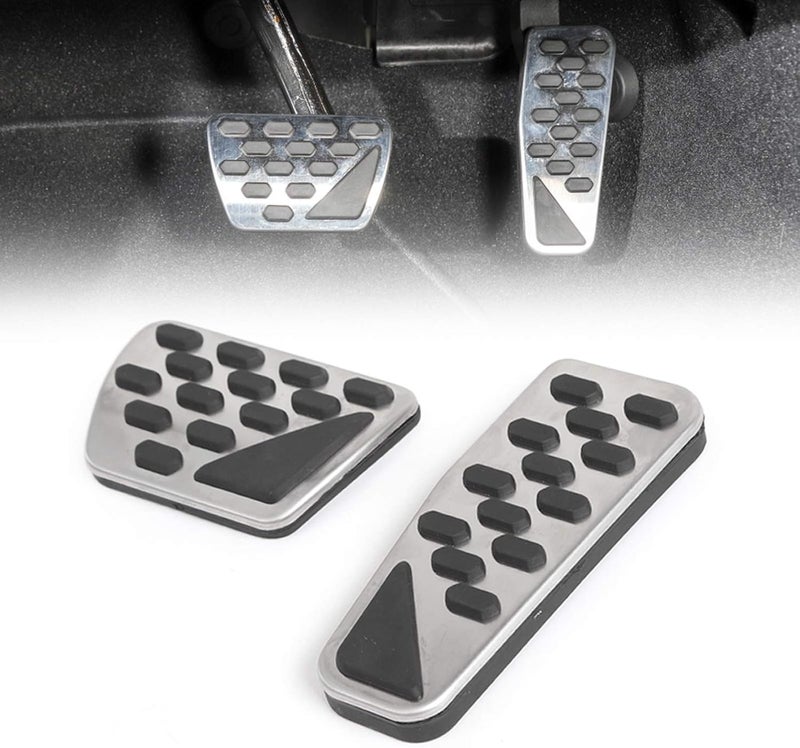 QASULER Brake Pedal Cover Kit for Wrangler JK 2018-2022 - Image 4