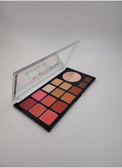 Black Pink A Complete Palette Of creamy Contour With 12 Colors + Highlighter + Eeyebrow Tattoo  - Image 1