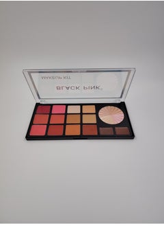 Black Pink A Complete Palette Of creamy Contour With 12 Colors + Highlighter + Eeyebrow Tattoo  - Image 2