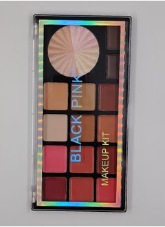 Black Pink A Complete Palette Of creamy Contour With 12 Colors + Highlighter + Eeyebrow Tattoo  - Image 4