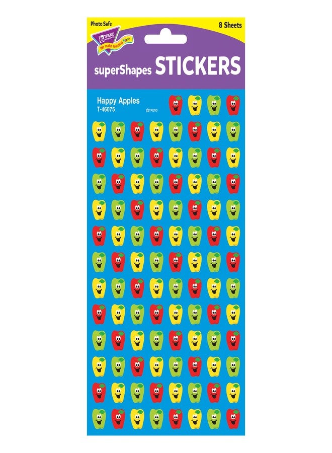 Trend Enterprises Trend Happy Apples superShapes Stickers, Classroom Incentives, 800 Count - Image 3