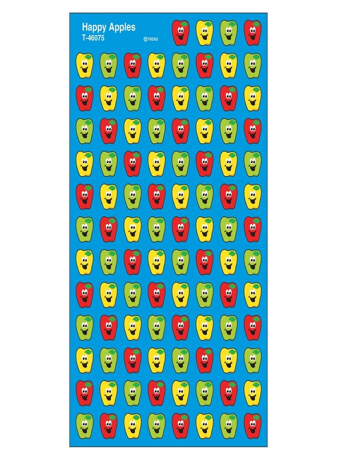Trend Enterprises Trend Happy Apples superShapes Stickers, Classroom Incentives, 800 Count - Image 1