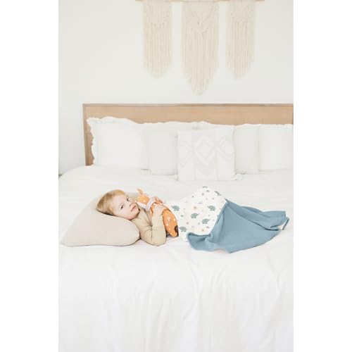 Konssy Muslin Baby Blankets for Girls Boys, 100% Cotton Crib Blanket for Baby Infant Toddler, Super Soft and Lightweight Nursery Blankets 40"x36" (Elephant) - Image 5