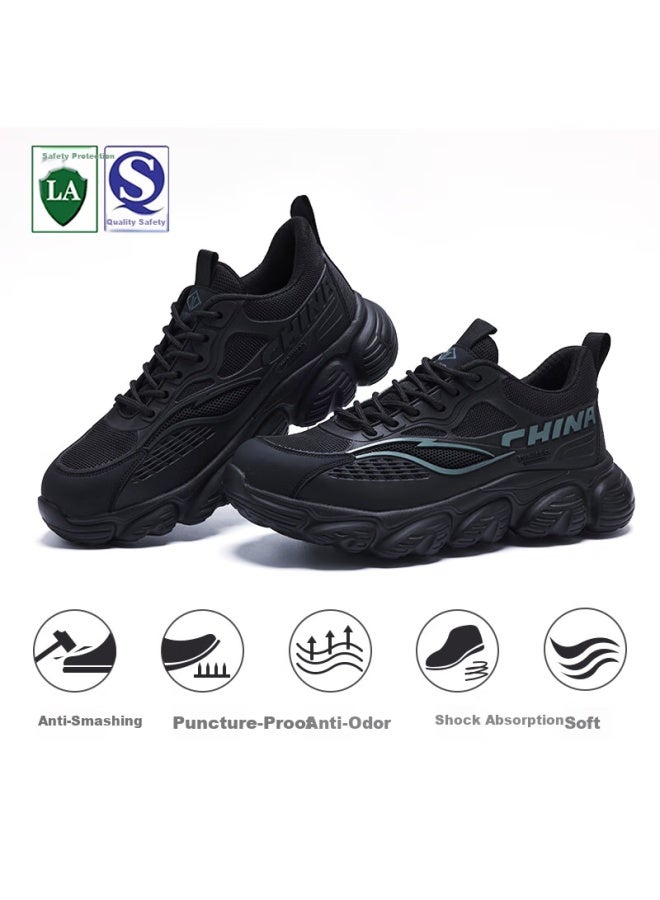 Dinggu Dinggu Men's Safety Shoes With Steel Toe Cap, Anti-smashing And Puncture-resistant, Lightweight And Comfortable, Soft Sole, Four Seasons Style Jd1069bsj41 - Image 3