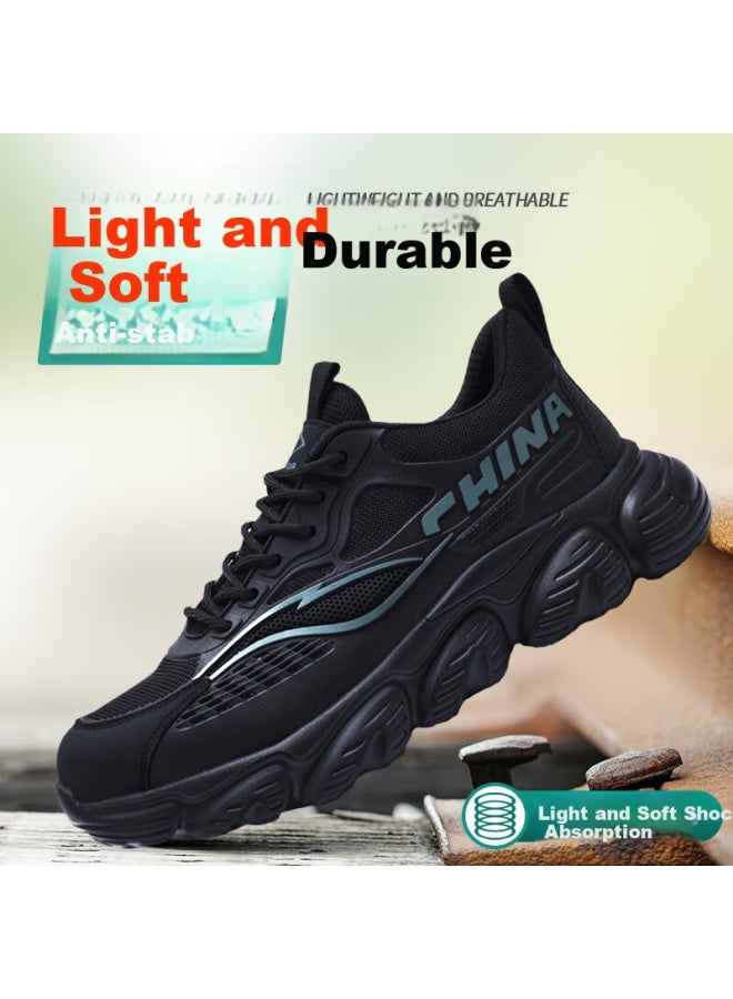 Dinggu Dinggu Men's Safety Shoes With Steel Toe Cap, Anti-smashing And Puncture-resistant, Lightweight And Comfortable, Soft Sole, Four Seasons Style Jd1069bsj41 - Image 1