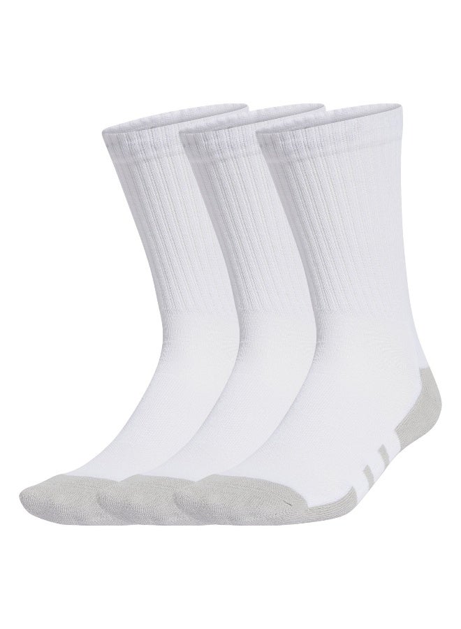 Adidas Ess Cc Crew 3P White Training Socks For Unisex 2 - 3.5  - Image 1