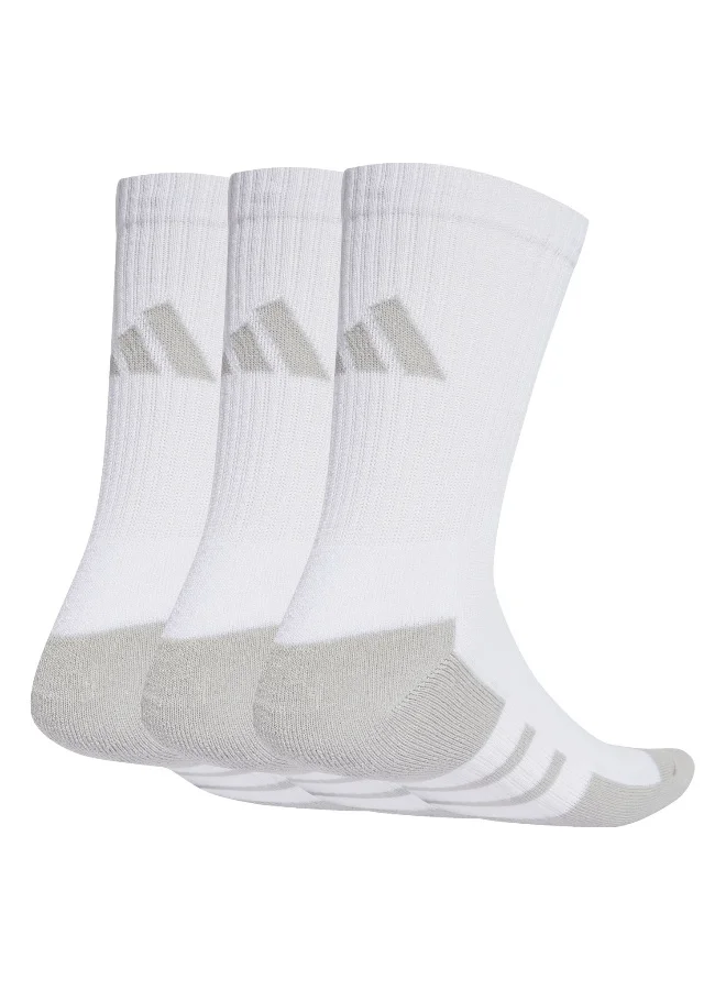Adidas Adidas Ess Cc Crew 3P White Training Socks For Unisex 2 - 3.5