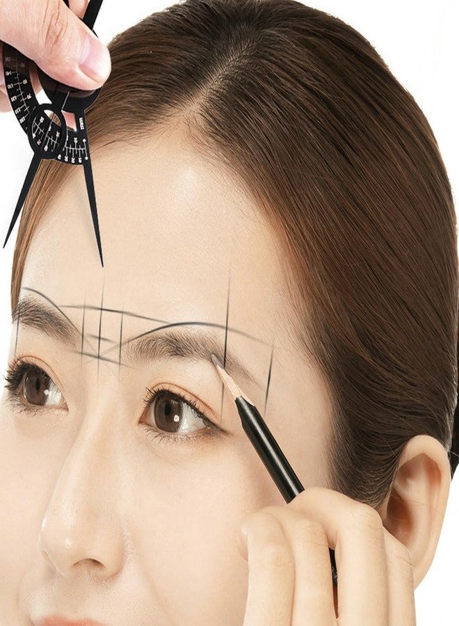 HOTWE Eyebrow Golden Ratio Caliper, Eyebrow Marking Ruler, Double Scale Sliding Gauge Tools for Eyeliner Lips Semi Permanent Makeup Tattooing (Black) - Image 4