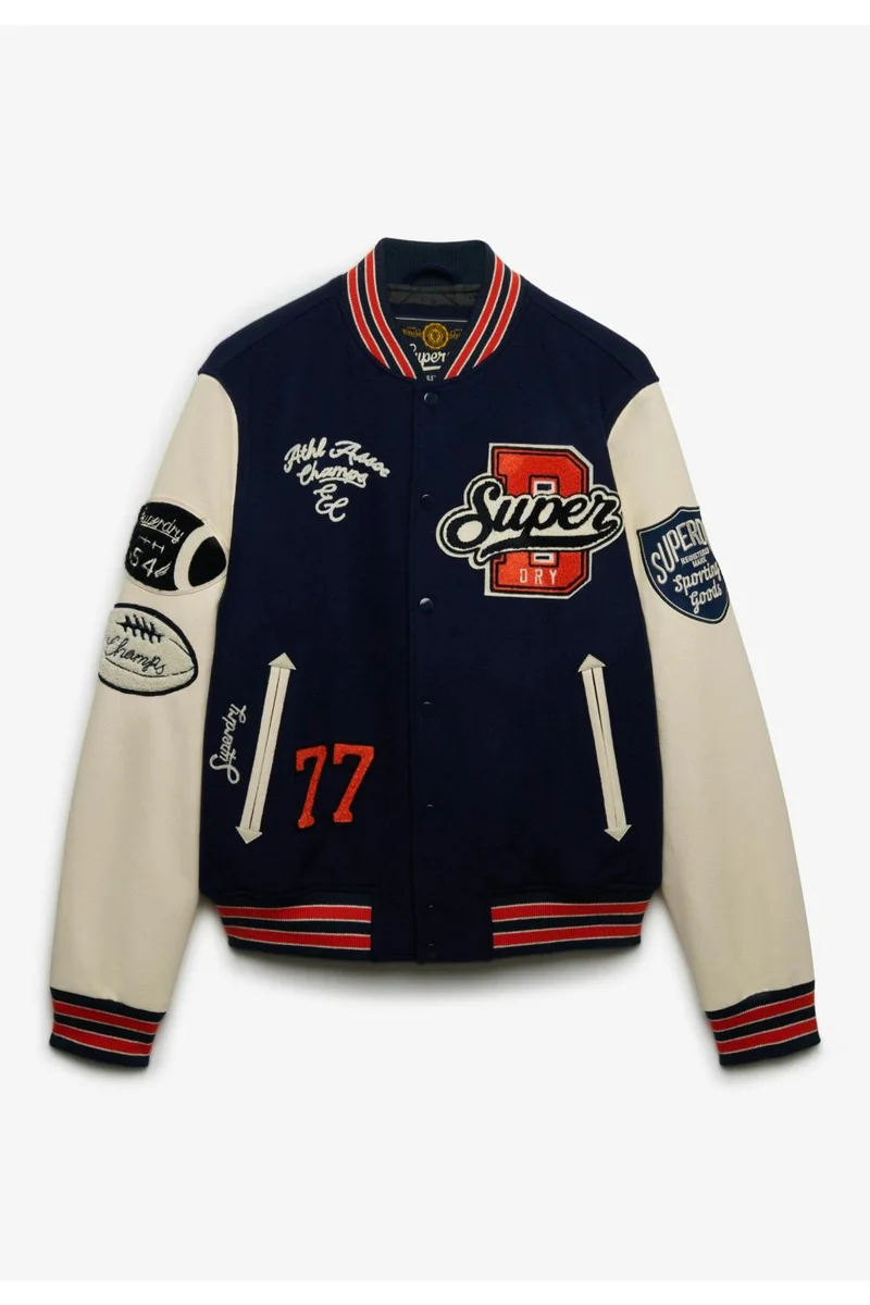 Superdry College Patched Varsity Jacket