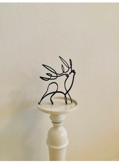 EROTNGO EROTNGO Minimalist Horned Deer Statue Home Decor Shelf Sitter and Tabletop Figure Ideal for Gifts and Christmas  - Image 2