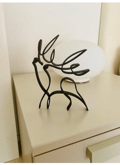 EROTNGO EROTNGO Minimalist Horned Deer Statue Home Decor Shelf Sitter and Tabletop Figure Ideal for Gifts and Christmas  - Image 4