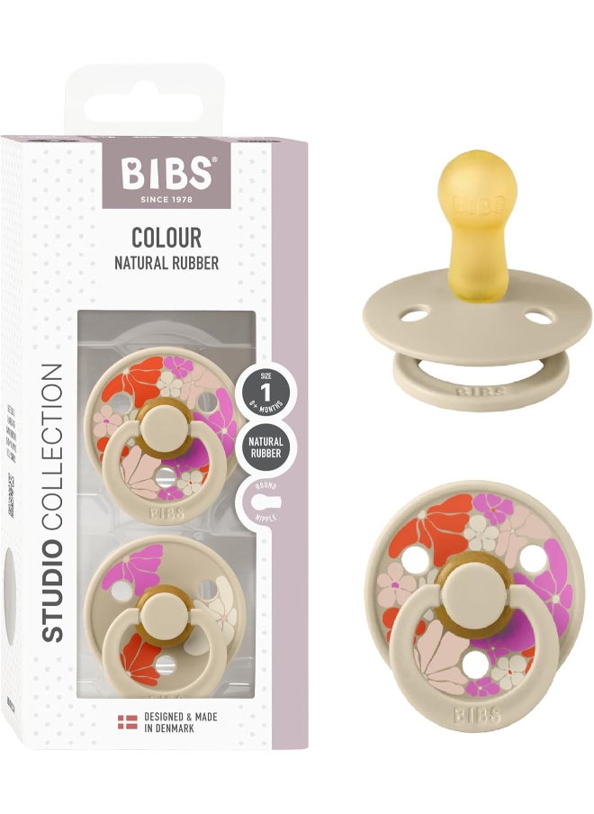 BIBS Pack of 2 Studio Colour Morning Bloom Latex Size 1 Vanilla Mix  - Image 4