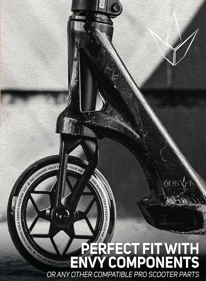 Envyscooters زوج عجلات ماسية من إنفي سكوترز مقاس 110 مم - لون زيتي لامع - Image 5