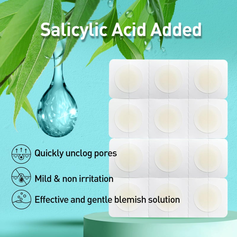 TKTK Pimple Patches, 15 mm Invisible Acne Patches for Face with Salicylic Acid, 0.01cm Extra Thin Outer Edge, Hydrocolloid Zit Patch for Pustule, Whitehead, Cystic Acne Spot, 48 Count - Image 5
