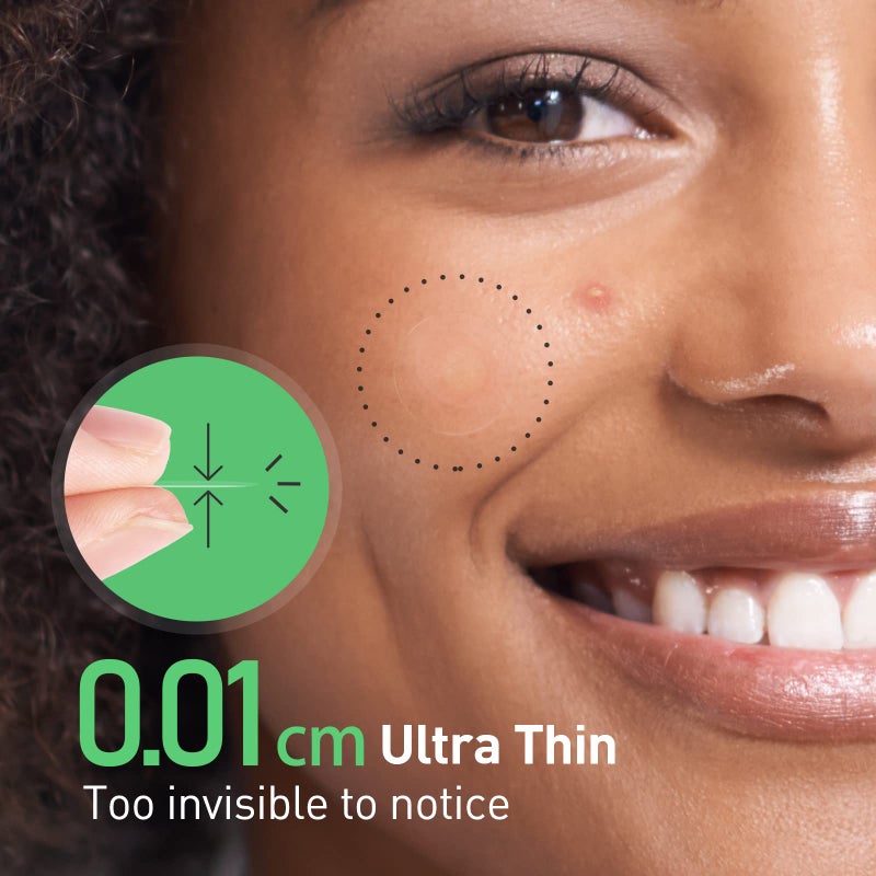 TKTK Pimple Patches, 15 mm Invisible Acne Patches for Face with Salicylic Acid, 0.01cm Extra Thin Outer Edge, Hydrocolloid Zit Patch for Pustule, Whitehead, Cystic Acne Spot, 48 Count - Image 2