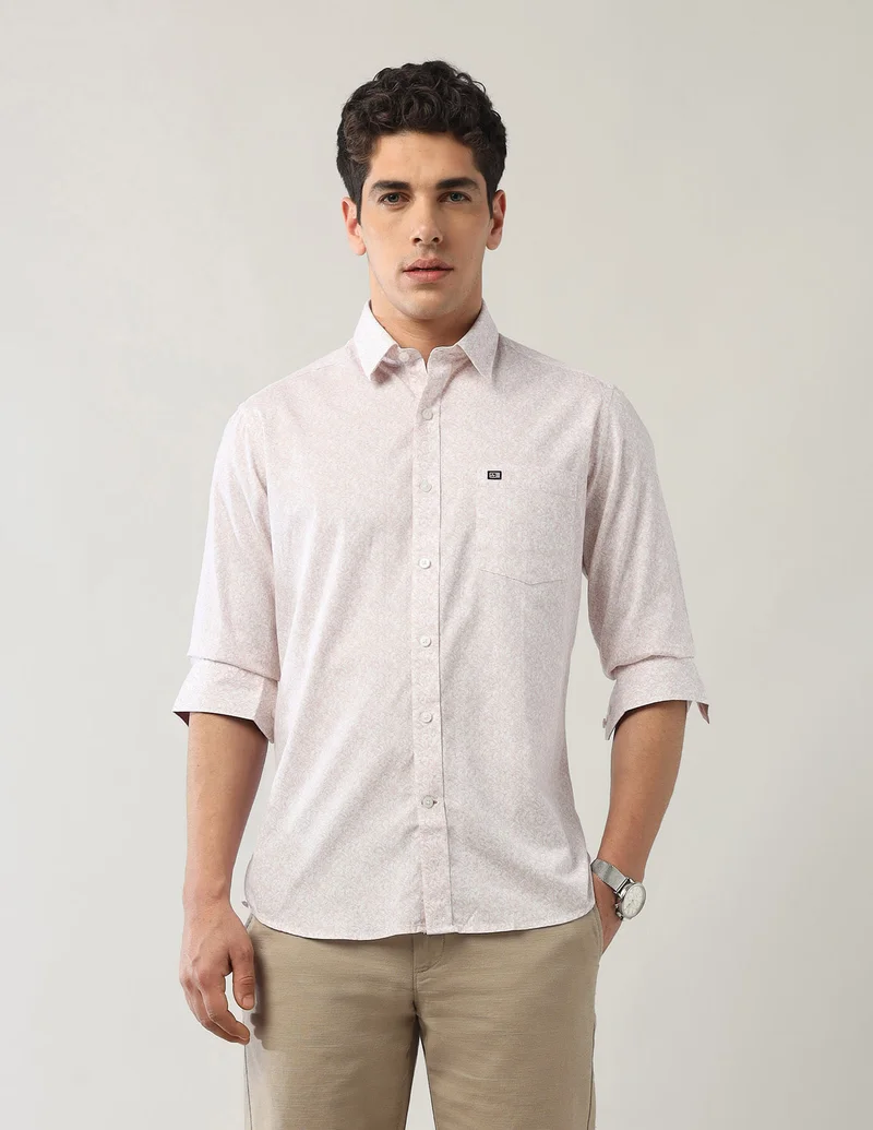 Floral Printed Twill Shirt