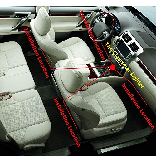 Automaze 4pcs 48 LED DC 12V Multicolour Music Car Strip Atmosphere Lamp Light for Car Interior Under Dash Lighting Kit with Sound Active Function and Wireless Remote Control - Image 5