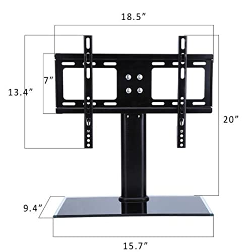 Gadget Wagon 26-42" LED TV Desk Mount Table top Stand Base with Bracket, Tempered Glass Base - Image 4