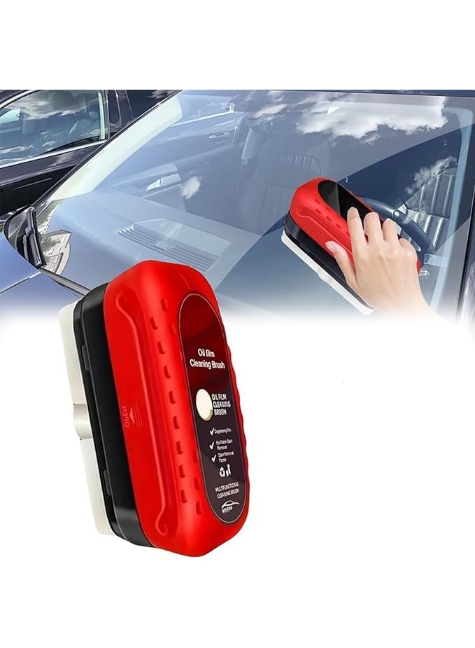 SELLERFLOR 120ml Car Windshield Cleaner Liquid – Degreasing Glass Cleaner with Hydrophobic Rainproof Coating, Window Cleaning Brush Included, Anti-Fog & Anti-Stain Car Glass Cleaning Accessory - Image 1