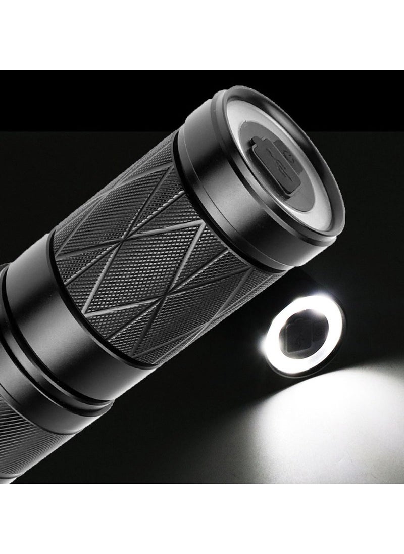 6600mAh 30W Rechargeable Powerful Laser Flashlight Black - Image 5